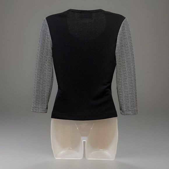 Vintage La Bella Grey And Black 2 In 1 Top Size Small - Picture 2 of 6